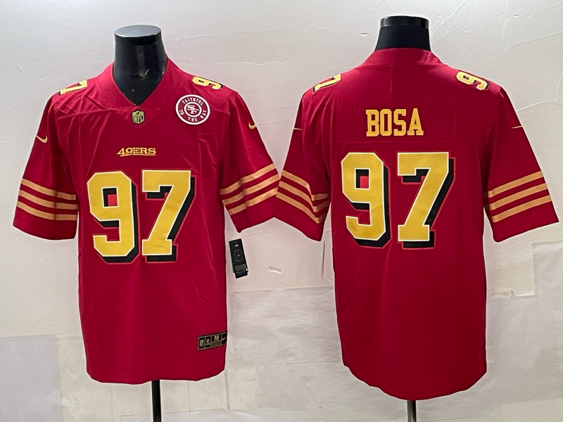 Men San Francisco 49ers #97 Bosa Red  Nike Limited NFL 2025 Jersey 003